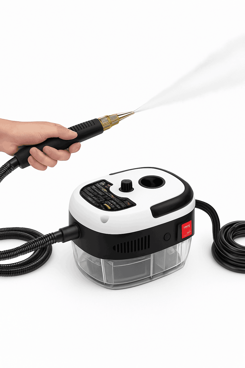 High Pressure Steam Cleaner for Chemical-Free Deep Cleaning-Red / 110 V