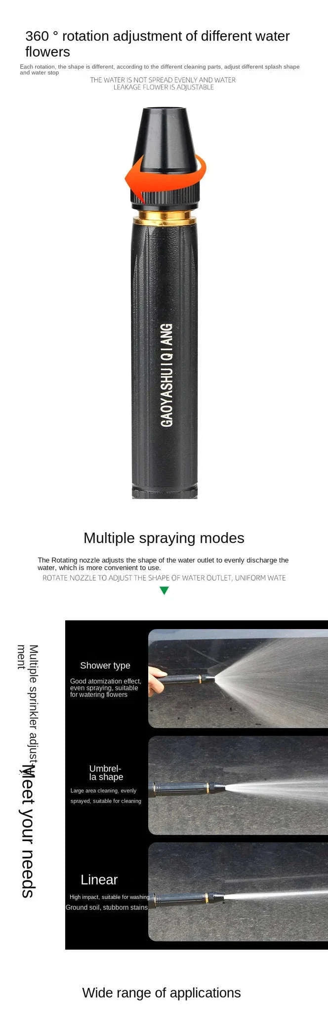 High-Pressure Water Gun for Car Washing and Home Cleaning-pagoda