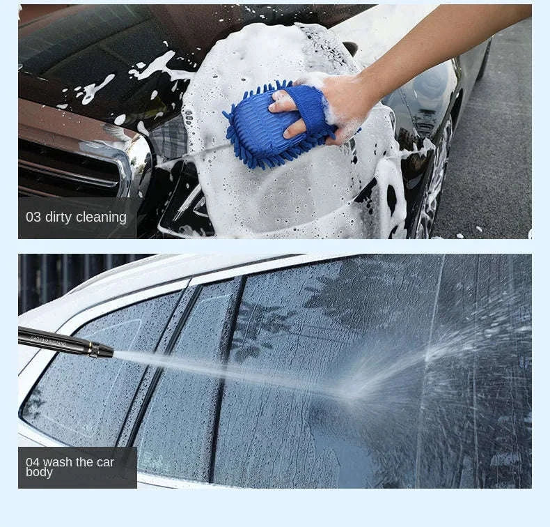 High-Pressure Water Gun for Car Washing and Home Cleaning-plastic body-Bset