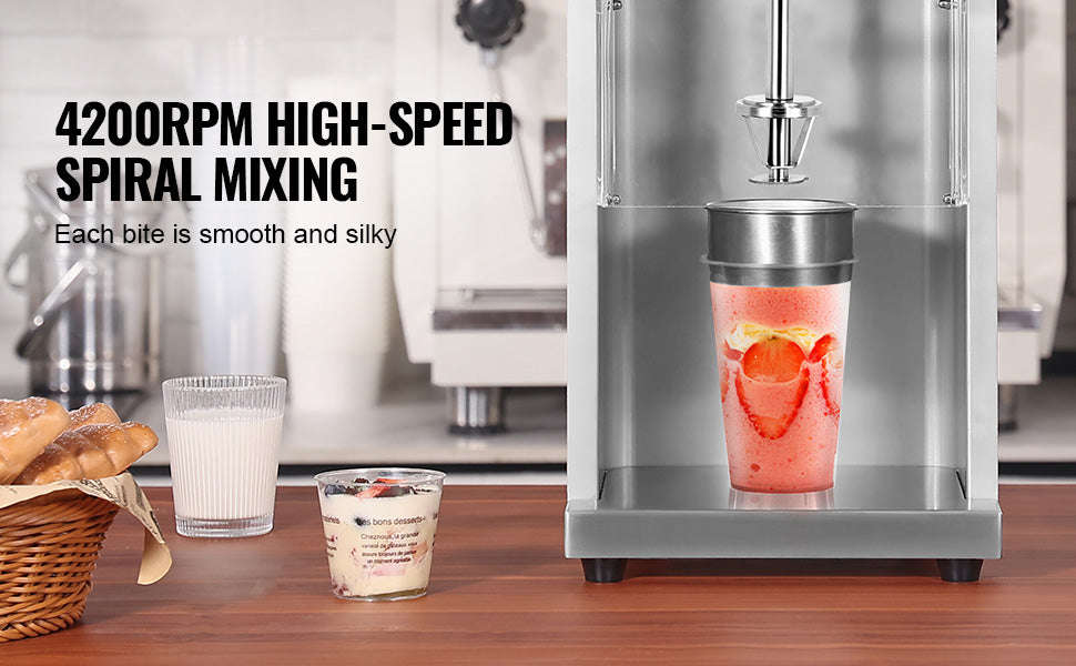 High-Speed Ice Cream Blender Mixer with Speed Adjustment-400W / Poland