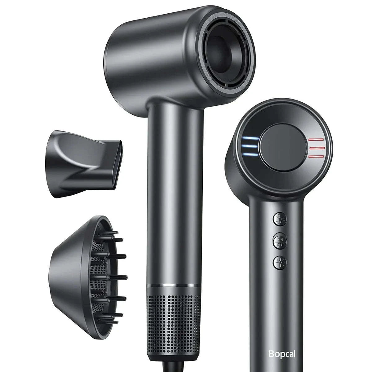 High-Speed Ionic Hair Dryer 120000RPM Low Noise Fast Dry-Black / United States