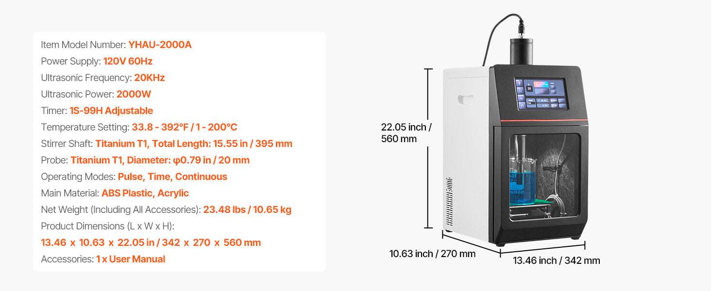 High Speed Laboratory Homogenizer with Digital Display Control-300W TypeB / United States