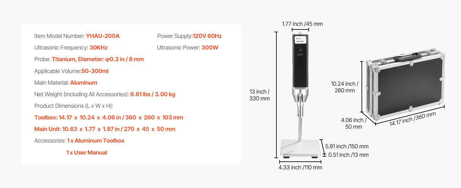 High Speed Laboratory Homogenizer with Digital Display Control-300W TypeB / United States
