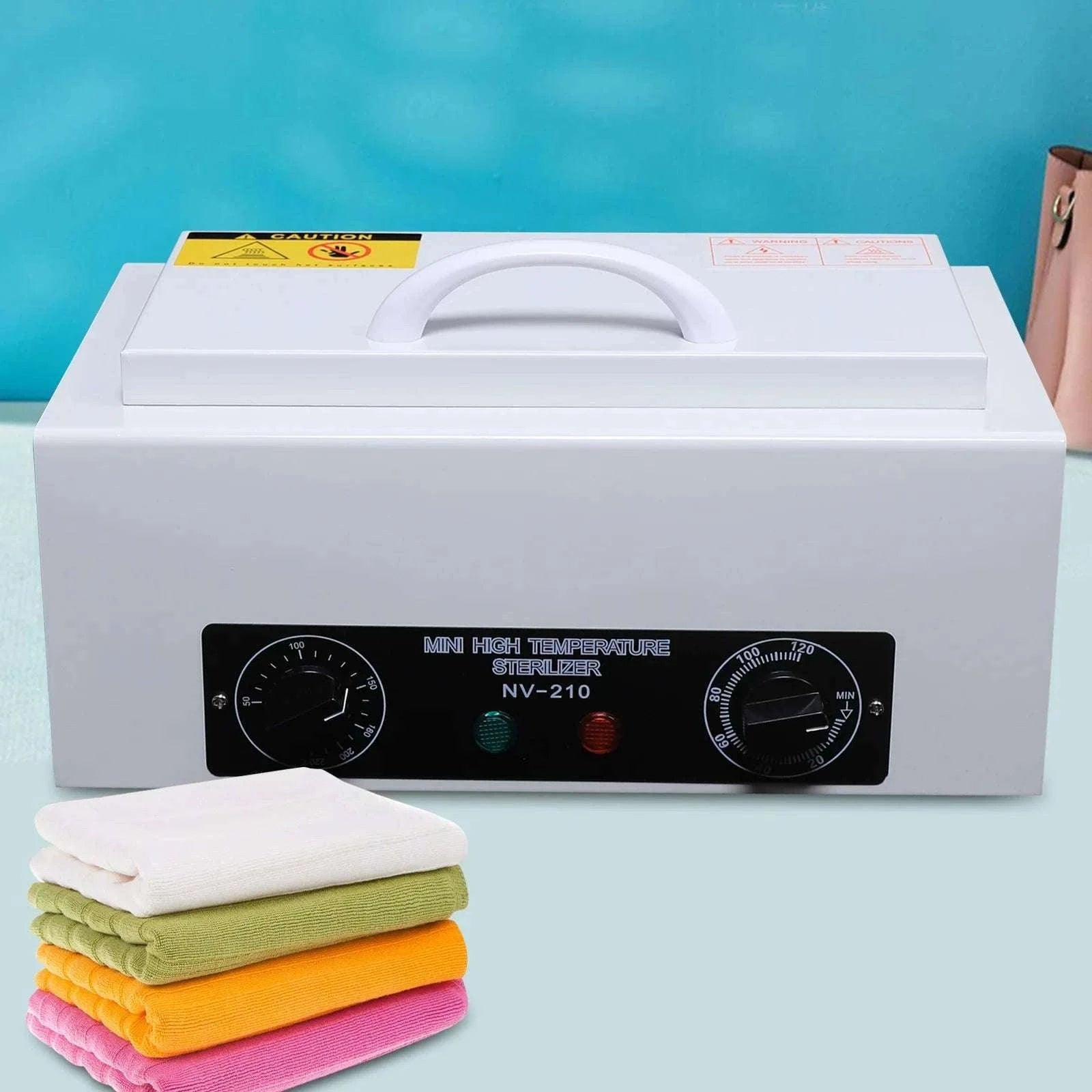 High Temperature Sterilizer Box for Tools & Utensils with Timer-WHITE / United States