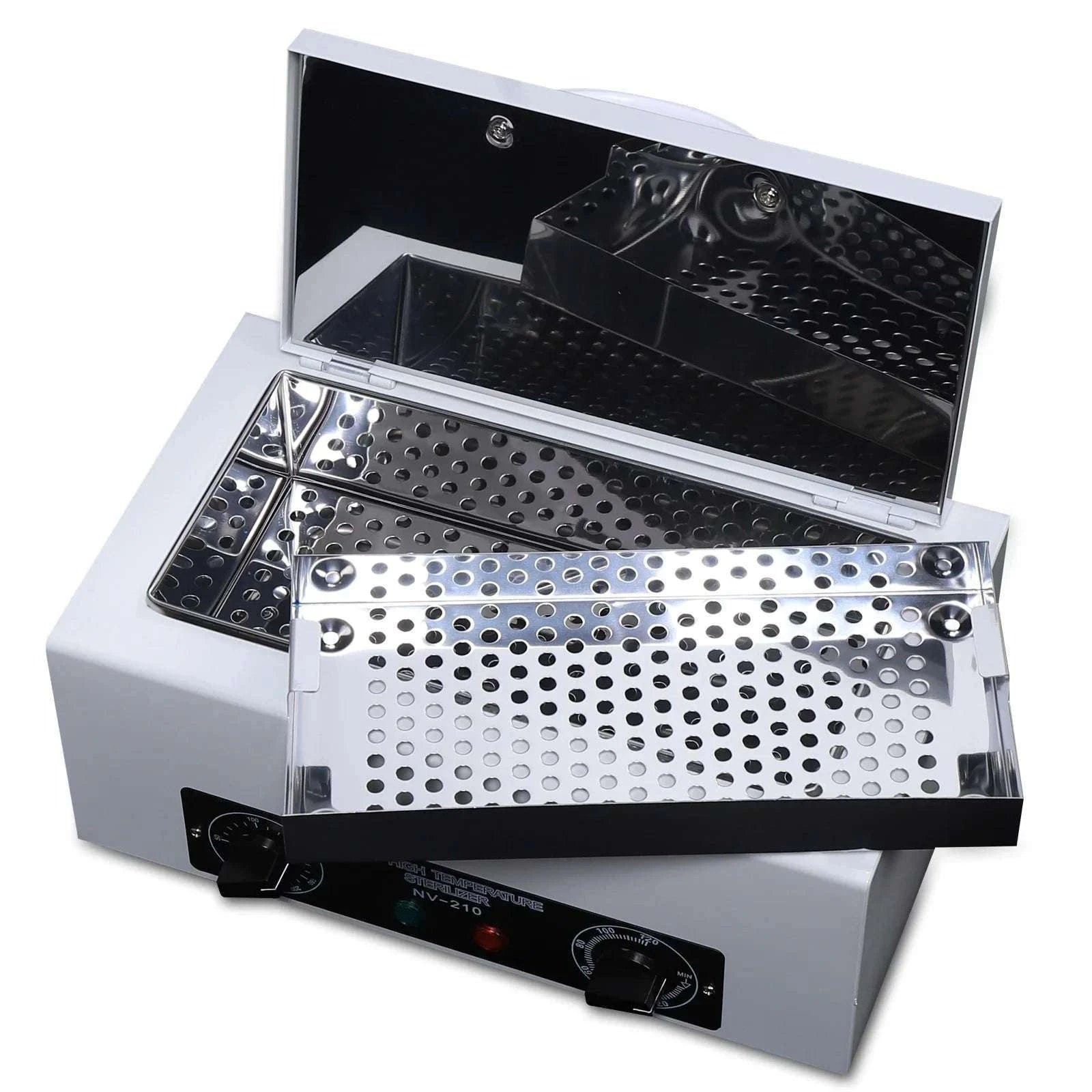 High Temperature Sterilizer Box for Tools & Utensils with Timer-WHITE / United States