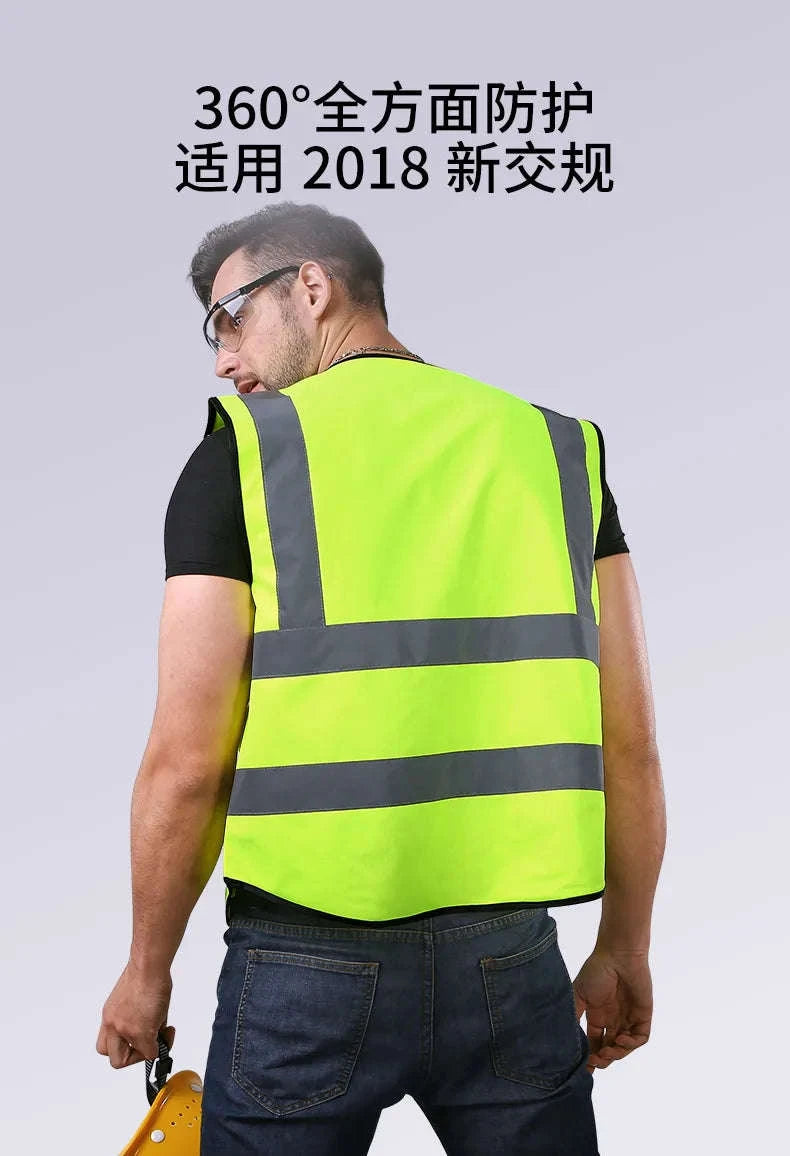 High Visibility Reflective Vest for Outdoor Safety-307 / XXL