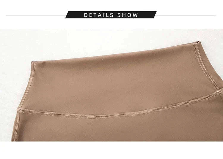 High Waist Flared Butt Lifting Yoga Leggings for Women-Cocoa color / L