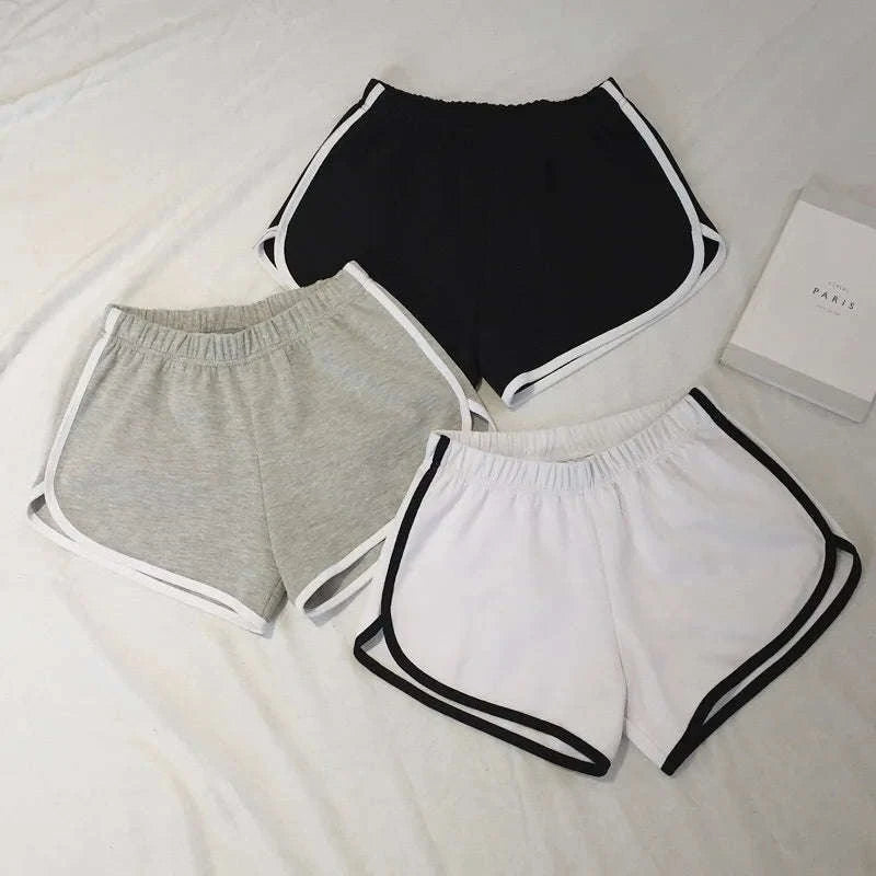 High-Waisted Fitness Shorts for Women-black / S