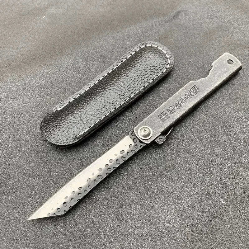 Higonokami Japanese Mini Pocket Folding Knife VG10 Damascus Steel-5Cr13Mov Blade