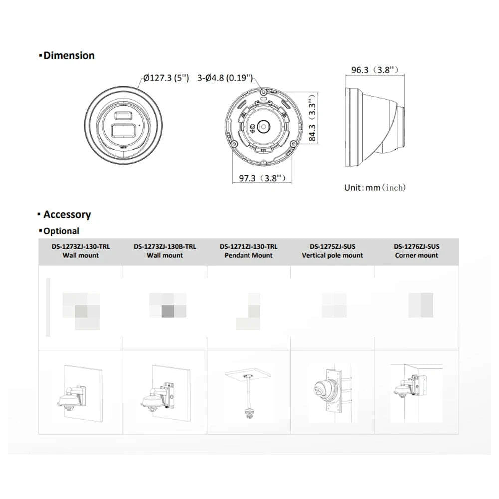 Hikvision 8MP IP Camera DS-2CD2383G2-LI2U/SL-DS-2CD2383G2-LI2U-SL / 2.8mm / spain