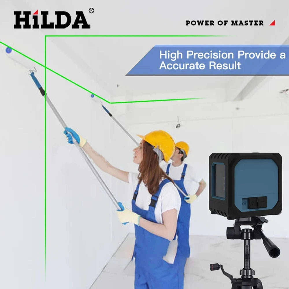 HILDA 2 Lines Mini Laser Level for Fast, Accurate Alignment-ZYOZ097