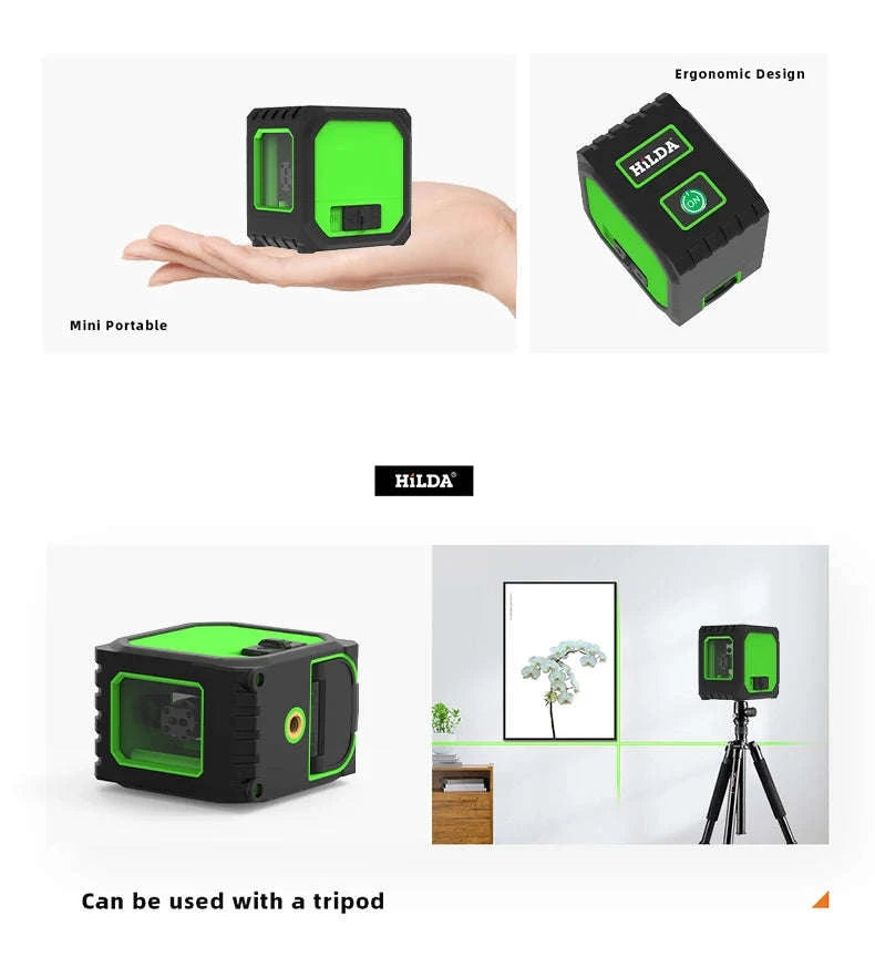 HILDA 2 Lines Mini Laser Level-ZYOZ097