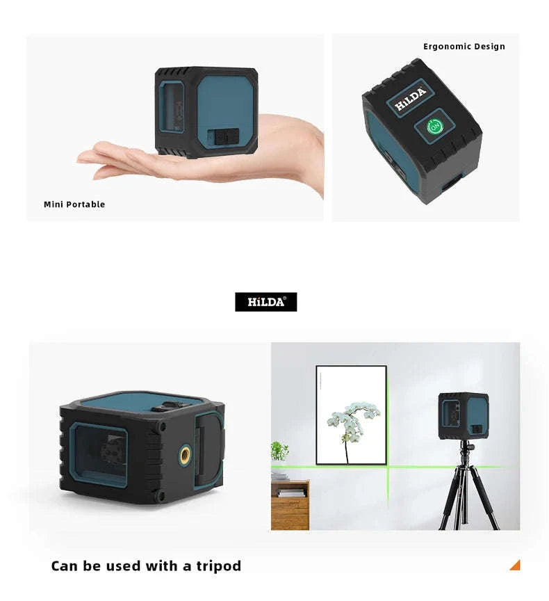 HILDA 2 Lines Mini Laser Level-ZYOZ097