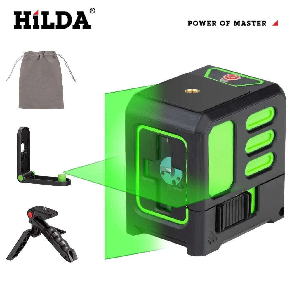 HILDA Green Light Laser Level for Fast, Accurate Layouts-AB180