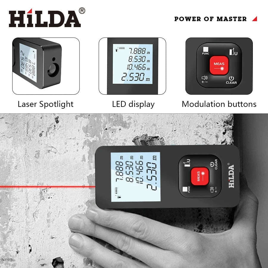 HILDA Laser Rangefinder 50M / 100M / 120M-100m CJ368