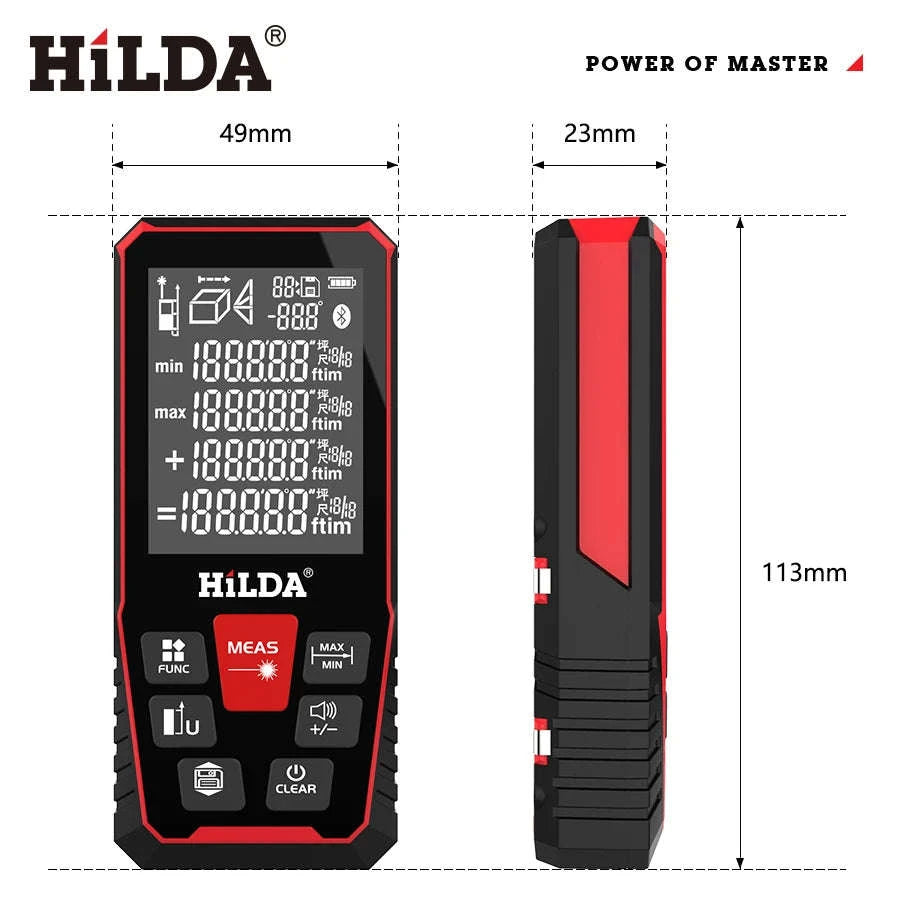 HILDA Laser Rangefinder 50M / 100M / 120M-100m CJ368