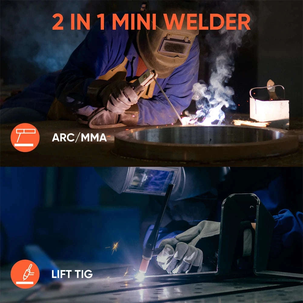 HITBOX ARC200S Welding Machine 2‑in‑1 ARC MMA Lift TIG Mini Inverter Welder-ARC200D / United States