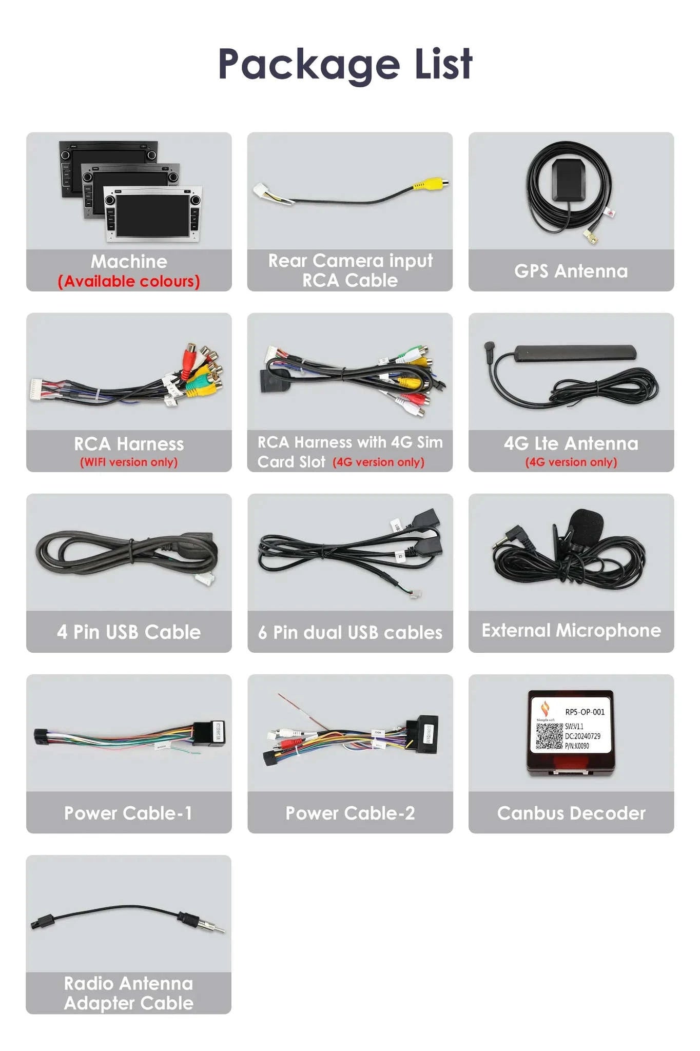 HIZPO 7-Inch Android Car Radio with CarPlay for Opel-S6 Black / france