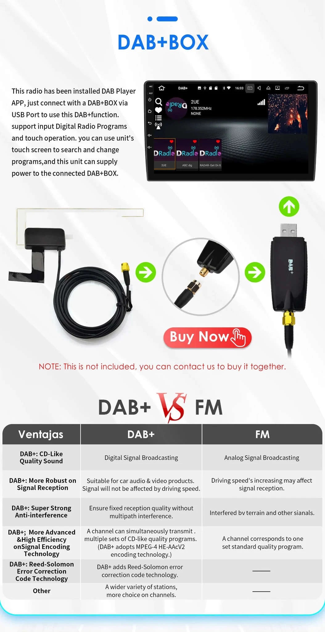 HIZPO 7-Inch Android Car Radio with CarPlay for Opel-S6 Black / france