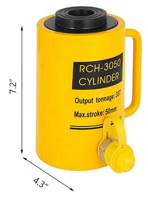 Hollow Hydraulic Cylinder Jack 20T–60T, 50–100mm Stroke-30T 50MM / United States