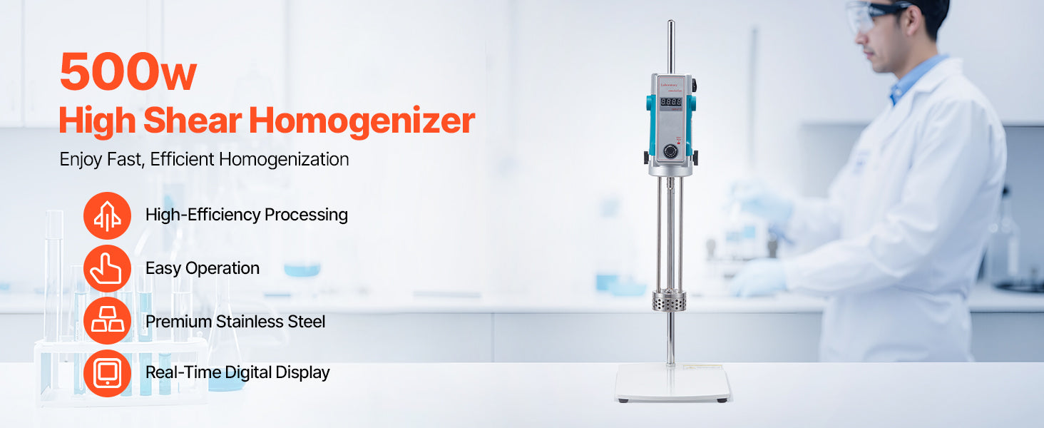 High Speed Laboratory Homogenizer with Digital Display Control