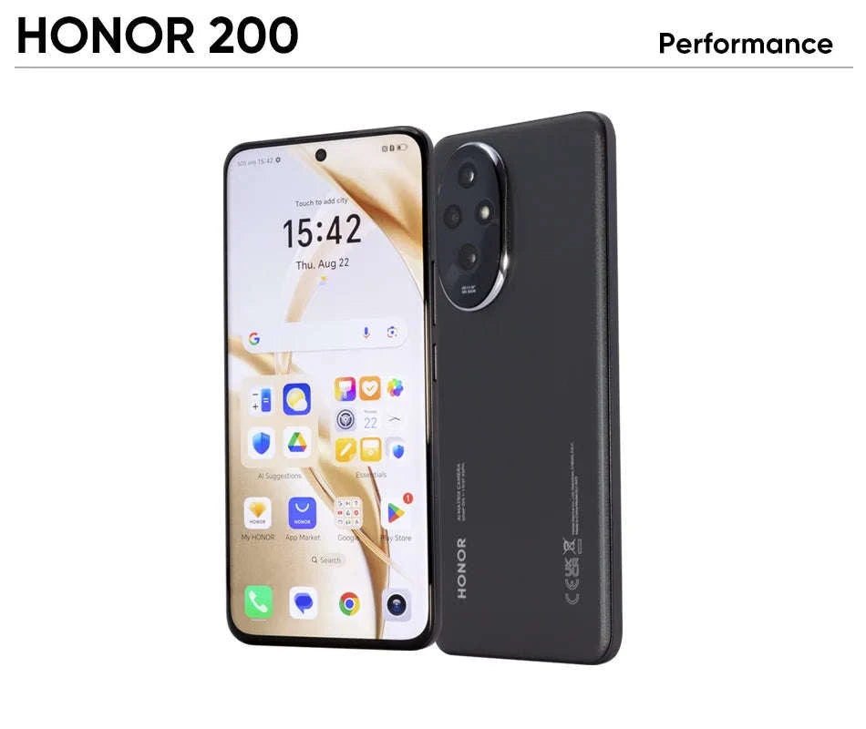 Honor 200 5G Smartphone with Snapdragon 7 Gen 3-Black / spain / Global Version|12GB|256G