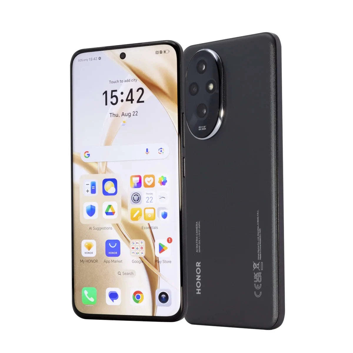 Honor 200 5G Smartphone with Snapdragon 7 Gen 3-Black / spain / Global Version|12GB|256G