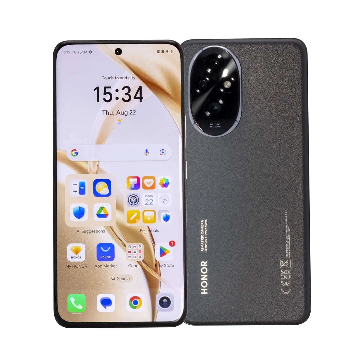 Honor 200 5G Smartphone with Snapdragon 7 Gen 3-Black / spain / Global Version|12GB|256G