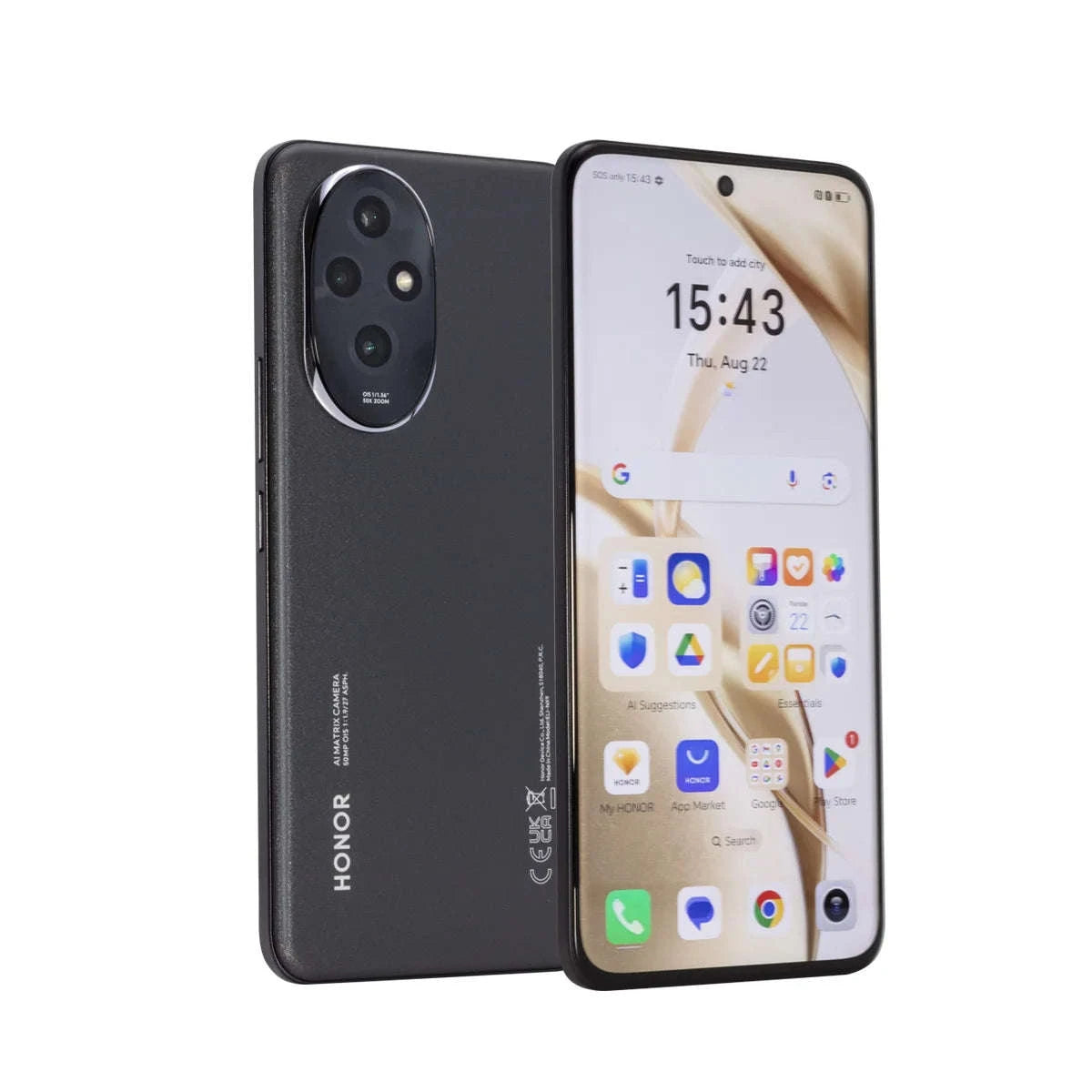 Honor 200 5G Smartphone with Snapdragon 7 Gen 3-Black / spain / Global Version|12GB|256G