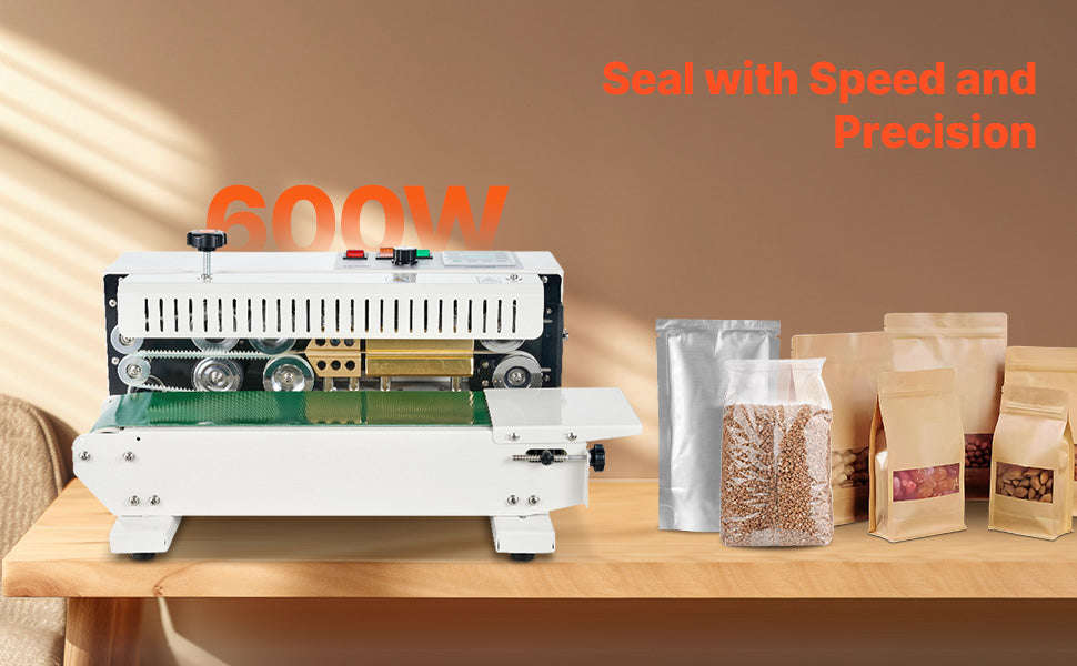 Horizontal Continuous Band Sealer for Plastic Bags and Films-600W / CZECH REPUBLIC