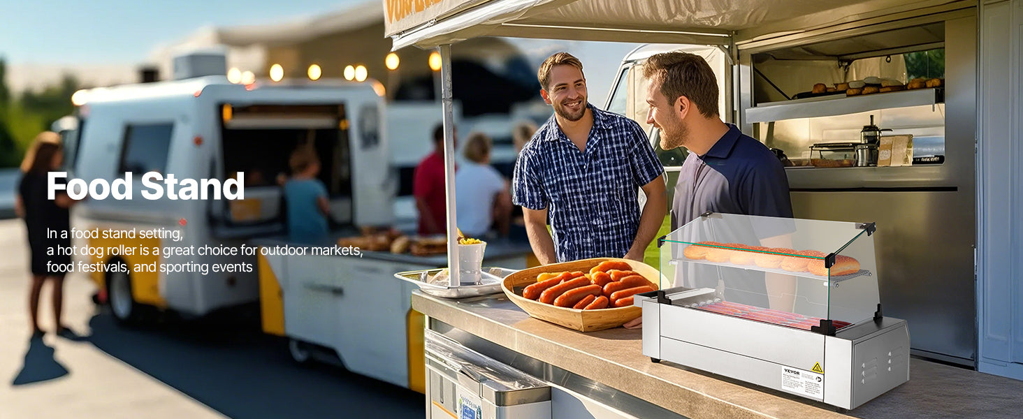 Grătar rotativ pentru hot dog din oțel inoxidabil cu control dublu al temperaturii