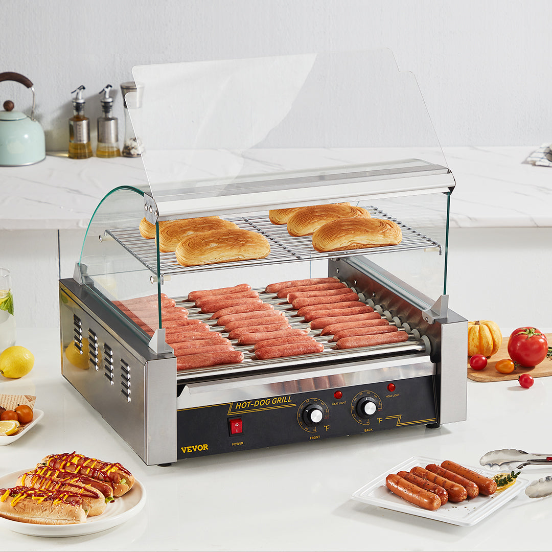 Commercial Hot Dog Roller Grill Machine 5/7/11 Rollers