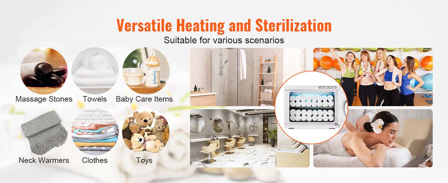 Hot Towel Warmer Cabinet 8L/23L with UV Light & Fast Heating-23L 6W UV light / United States