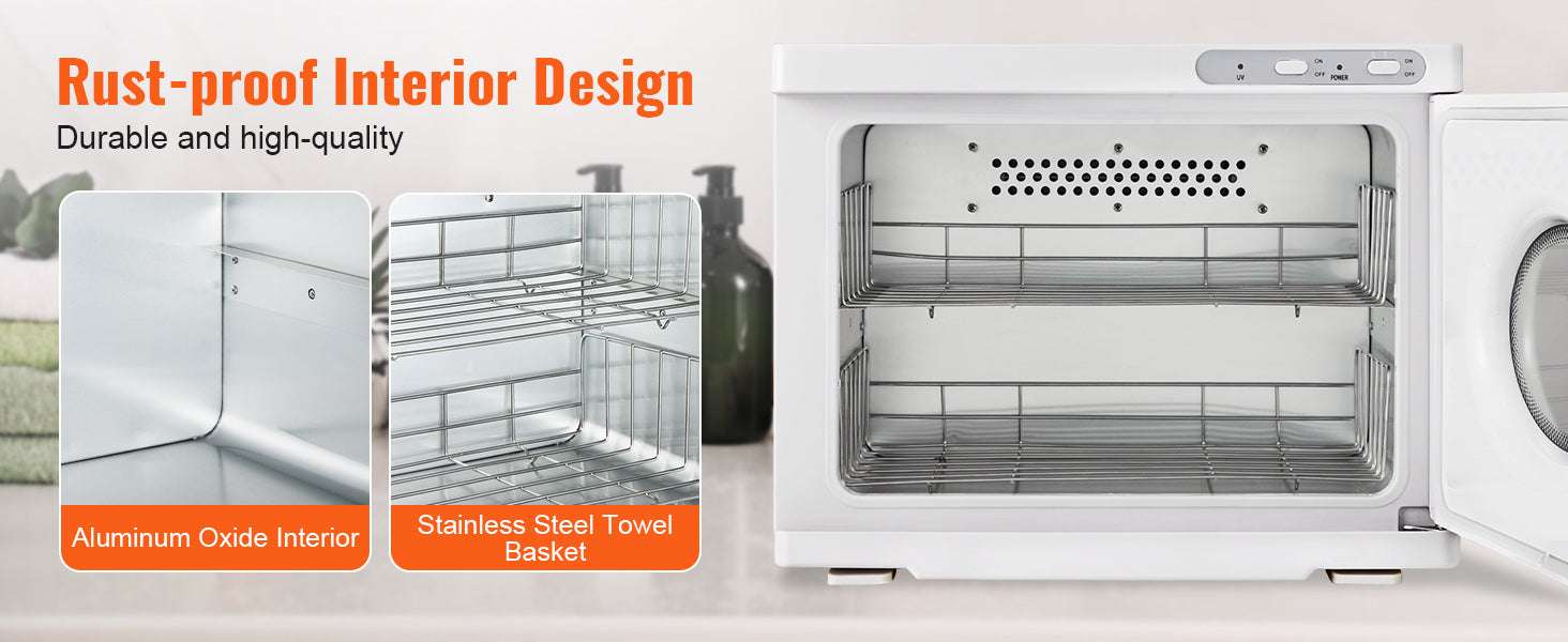 Hot Towel Warmer Cabinet 8L/23L with UV Light & Fast Heating-23L 6W UV light / United States