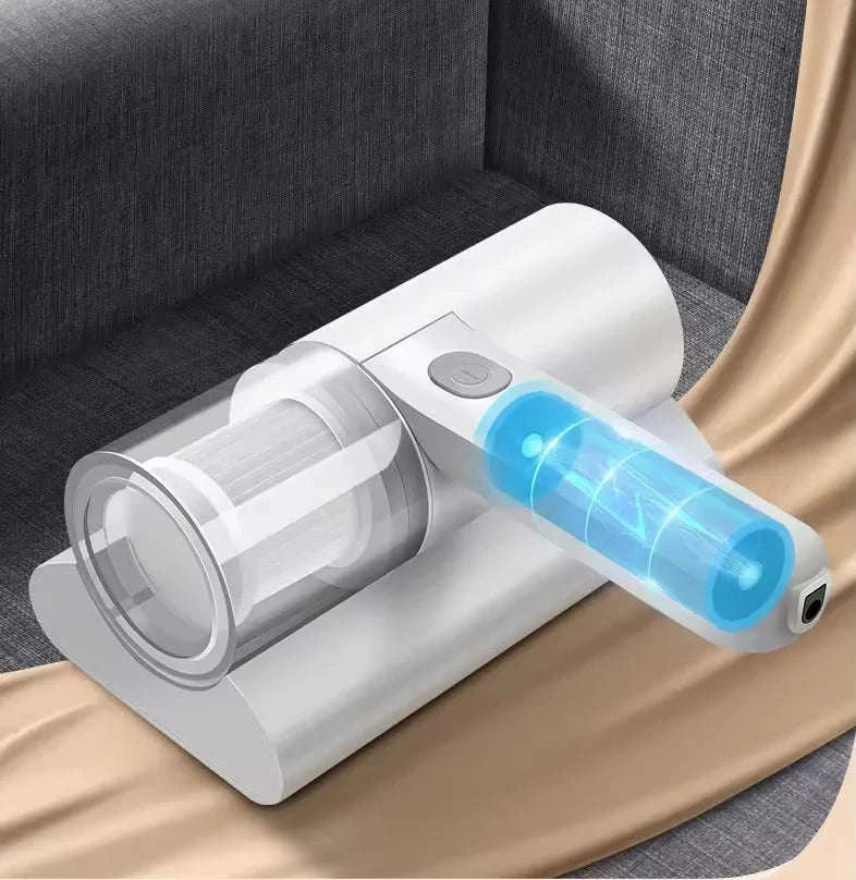Household Mattress Vacuum Cleaner with UV Sterilization-WHITE 3.7V