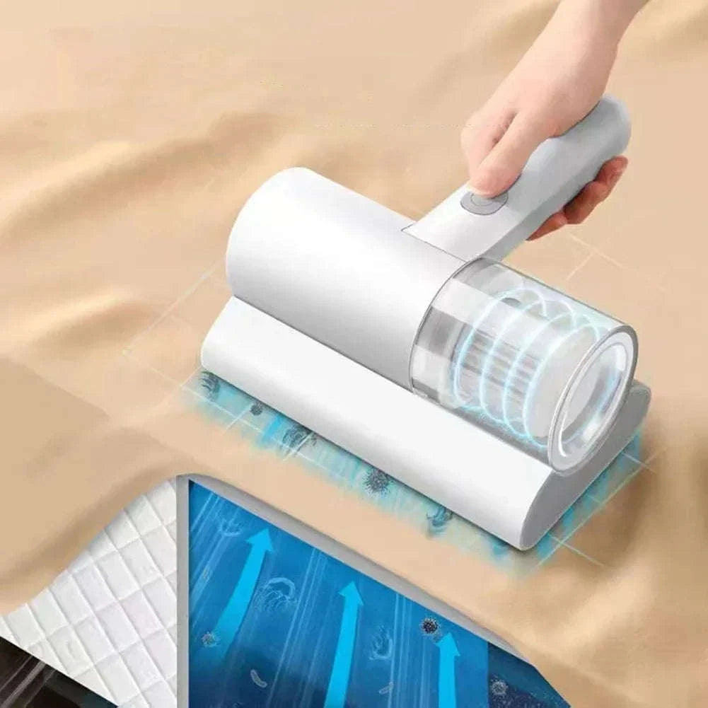 Household Mattress Vacuum Cleaner with UV Sterilization-WHITE 3.7V