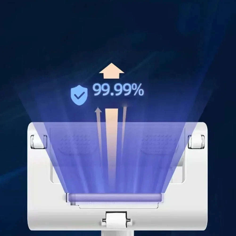 Household Mattress Vacuum Cleaner with UV Sterilization-WHITE 3.7V