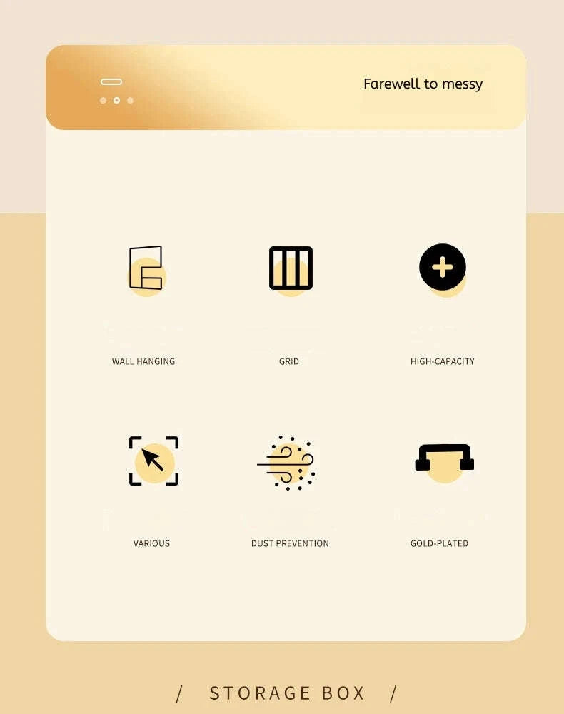 Household Underwear Organizer with Dust‑Proof Push‑Pull Drawer-Light Yellow / 6-10 Cells