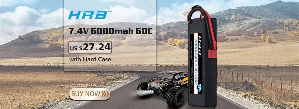 HRB LiPo Battery for RC Models with Stable Power Output-11.1V 4000mah XT60 / france