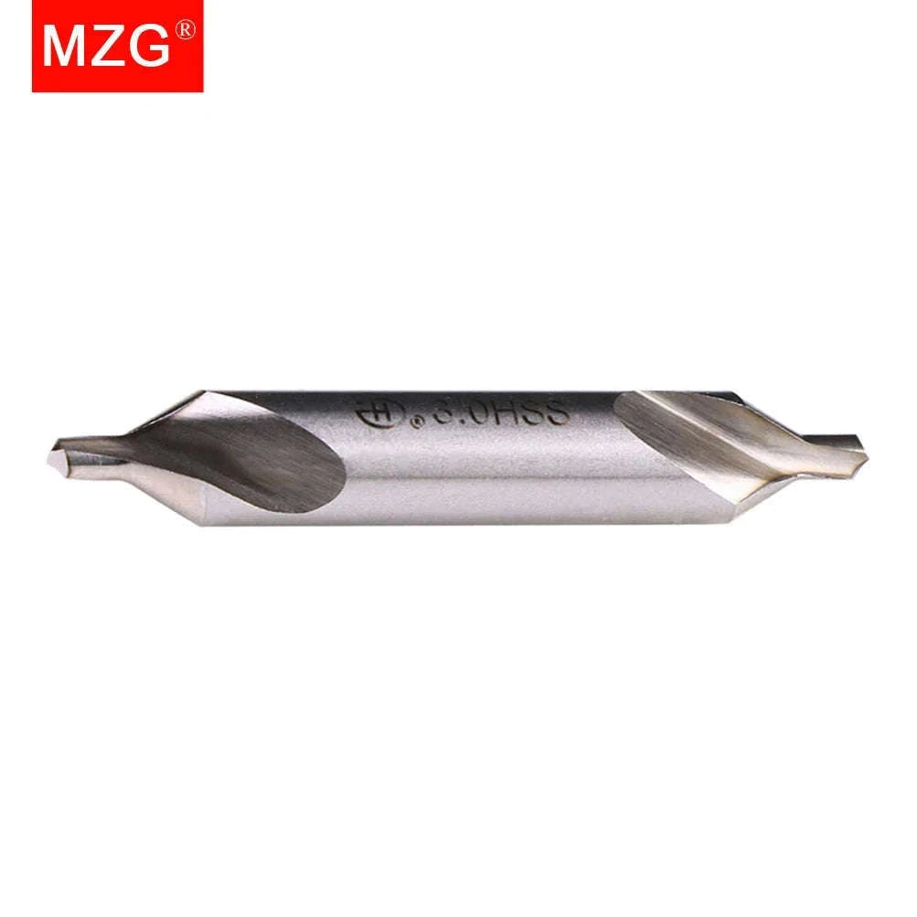 HSS 60° Center Drill Bit Set for Metal (1–10pcs, Multiple Sizes)-1pcs / ZXZ5.0-D12