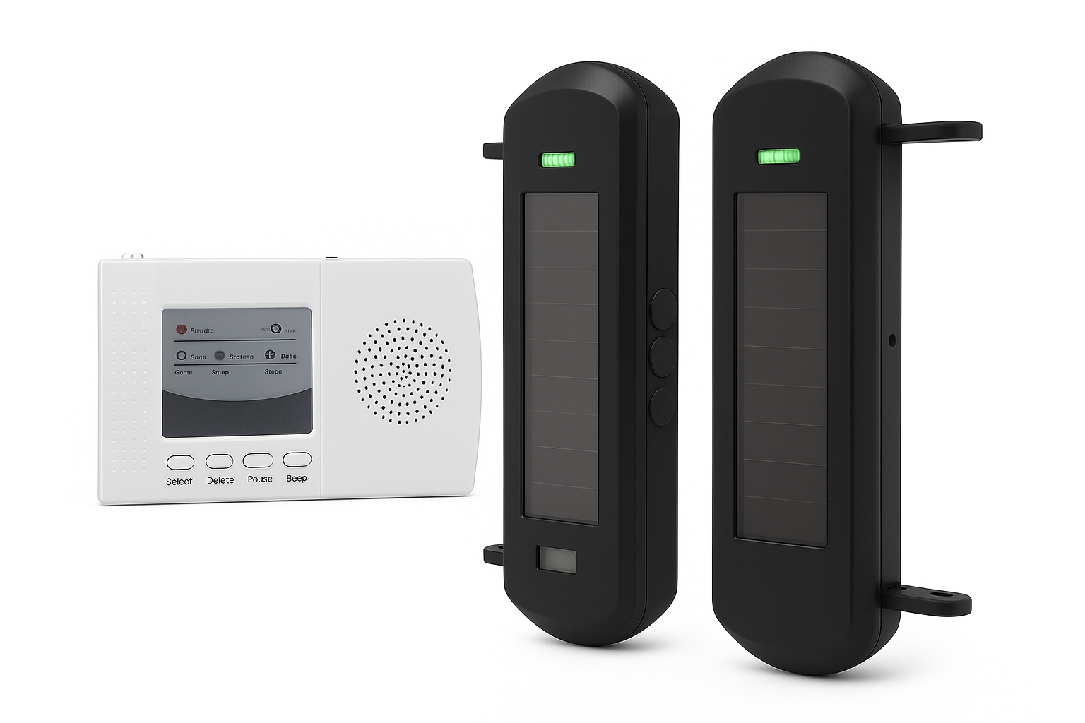 Solar Wireless Beam Sensor Driveway Alarm System