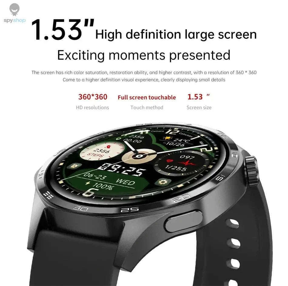 HUAWEI GT5 Pro Smartwatch with AMOLED Display, GPS & NFC-black steel / Watch GT5 PRO