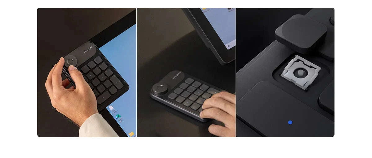 Huion Keydial Mini Keyboard K20 for Creative Workflows-K20 / United States