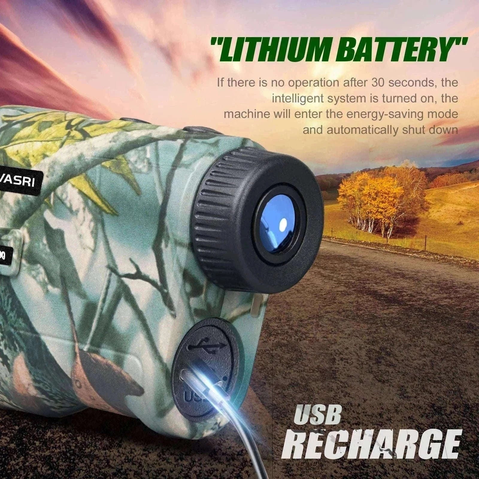 Hunting Laser Rangefinder 1000 Yards with Rechargeable Battery-camo rangefinder / 1000m