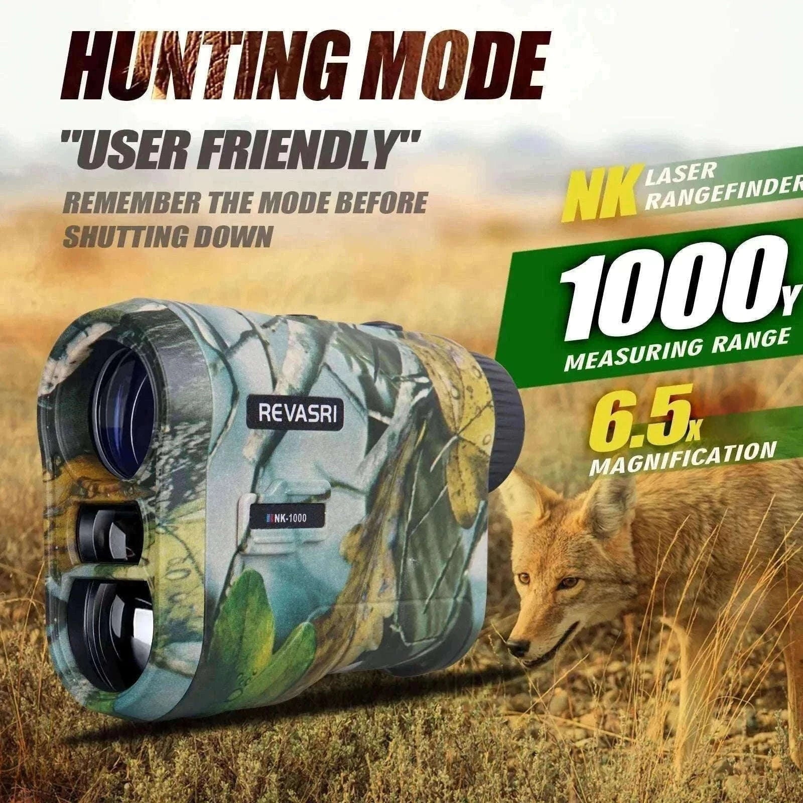 Hunting Laser Rangefinder 1000 Yards with Rechargeable Battery-camo rangefinder / 1000m
