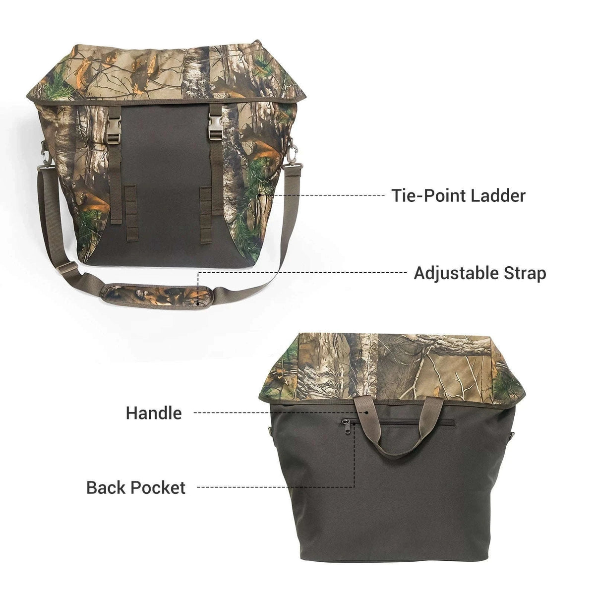 Hunting Scent Proof Bag with Airtight Zipper, 600D Oxford-Camouflage