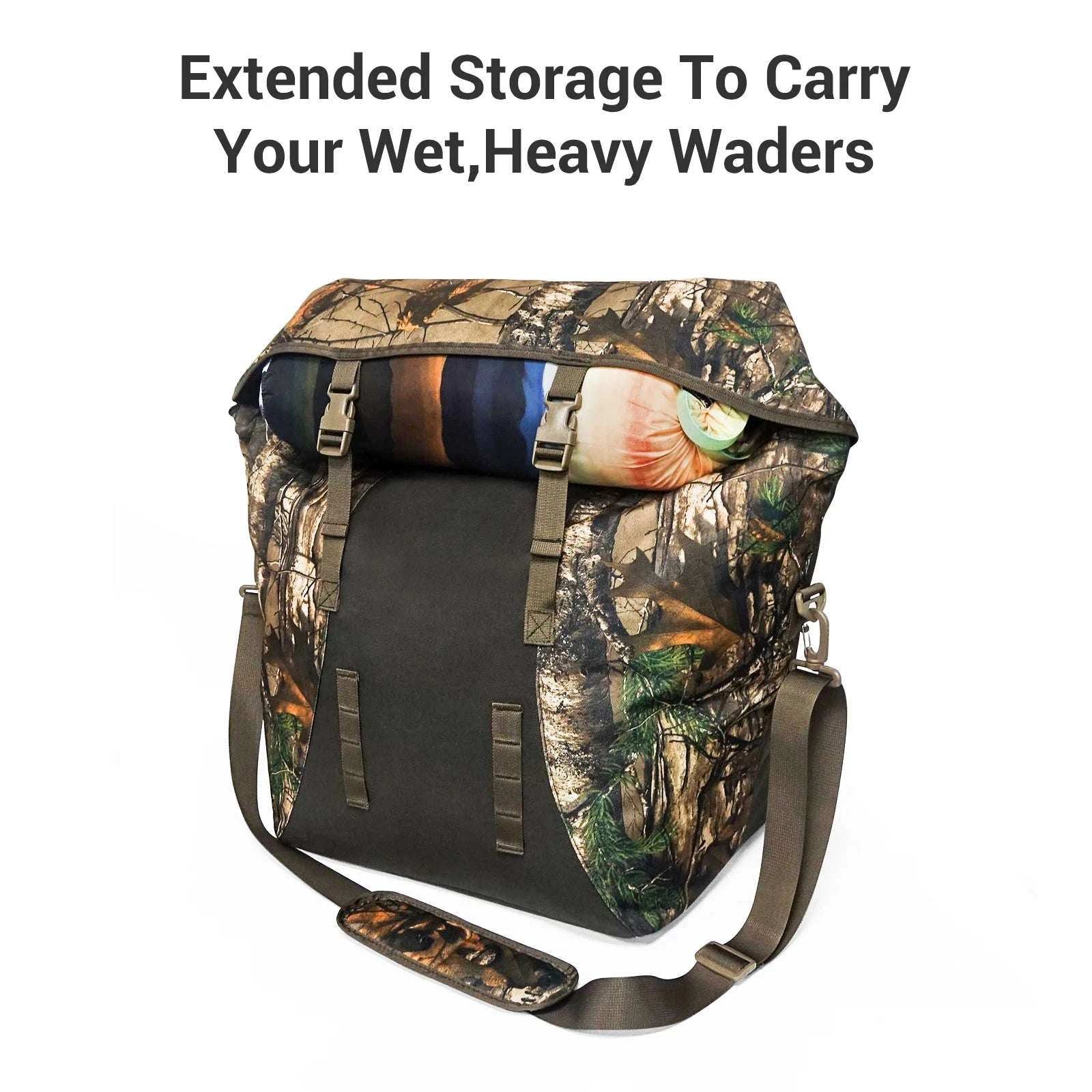 Hunting Scent Proof Bag with Airtight Zipper, 600D Oxford-Camouflage