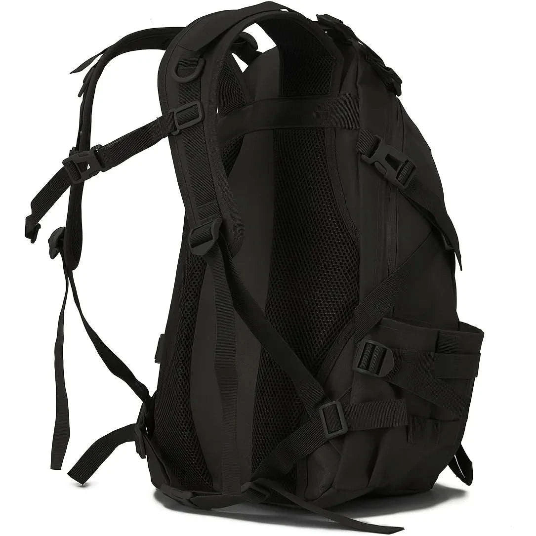 Hunting Tactical Backpack with Reflective Strips & Modular Loading System Ideal for Hunting Gear Storage Camping Hiking Outdoor-Black / United States