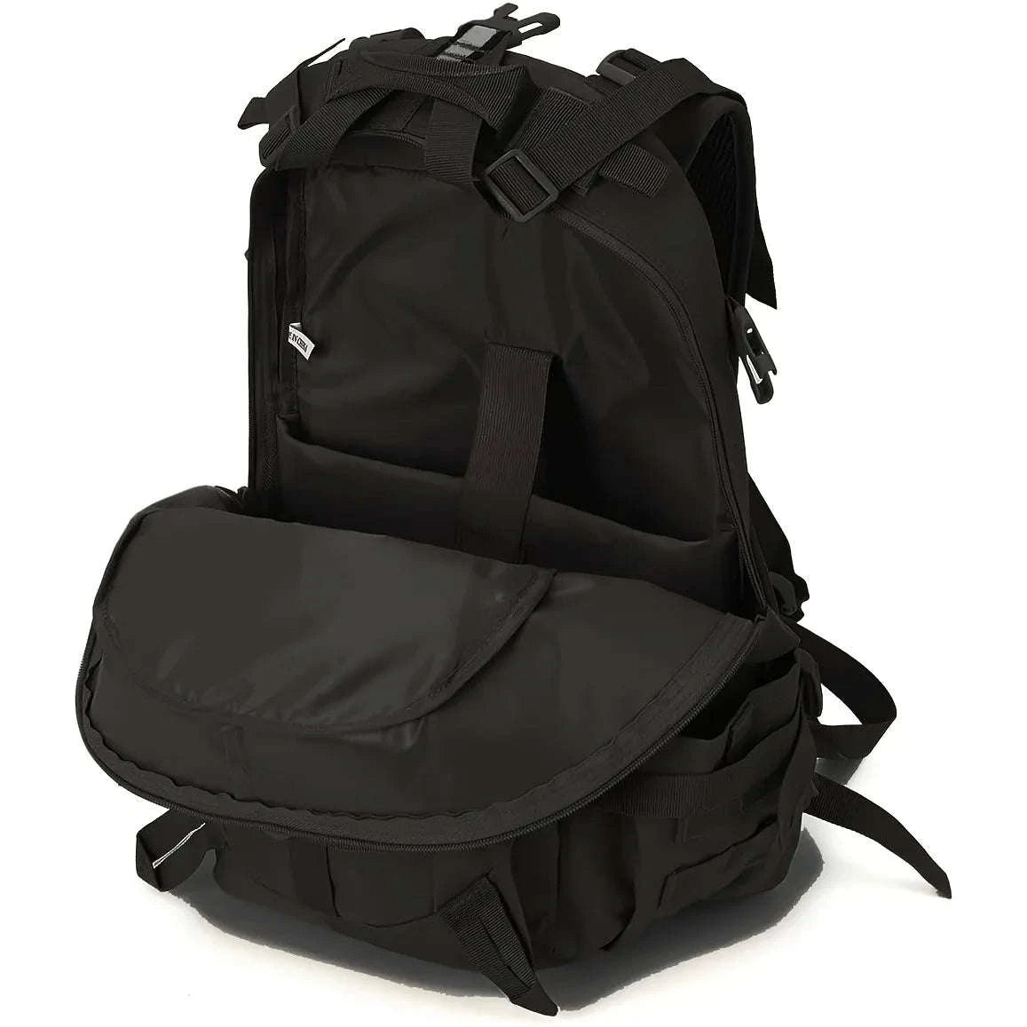 Hunting Tactical Backpack with Reflective Strips & Modular Loading System Ideal for Hunting Gear Storage Camping Hiking Outdoor-Black / United States