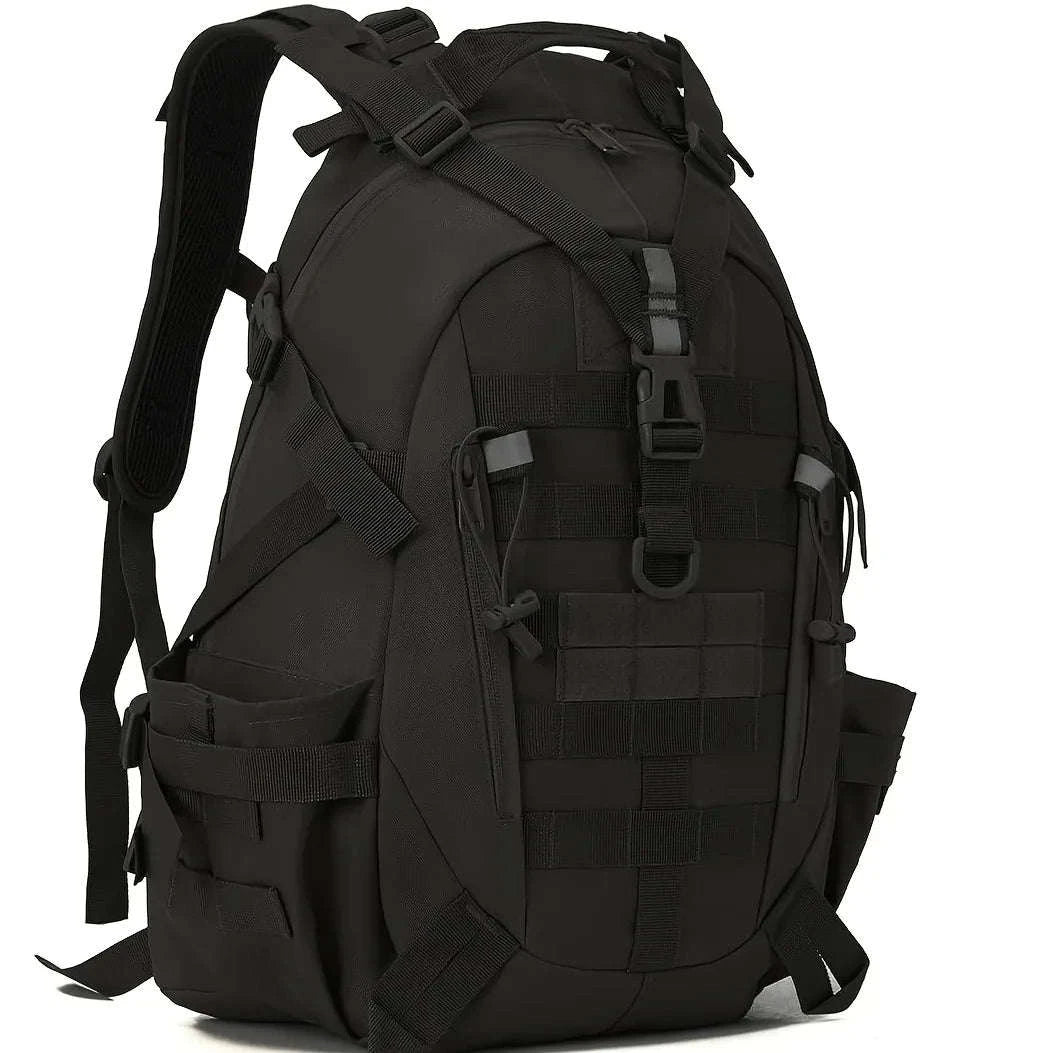 Hunting Tactical Backpack with Reflective Strips & Modular Loading System Ideal for Hunting Gear Storage Camping Hiking Outdoor-Black / United States